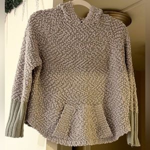 Wool Chunky Poncho Sweater
